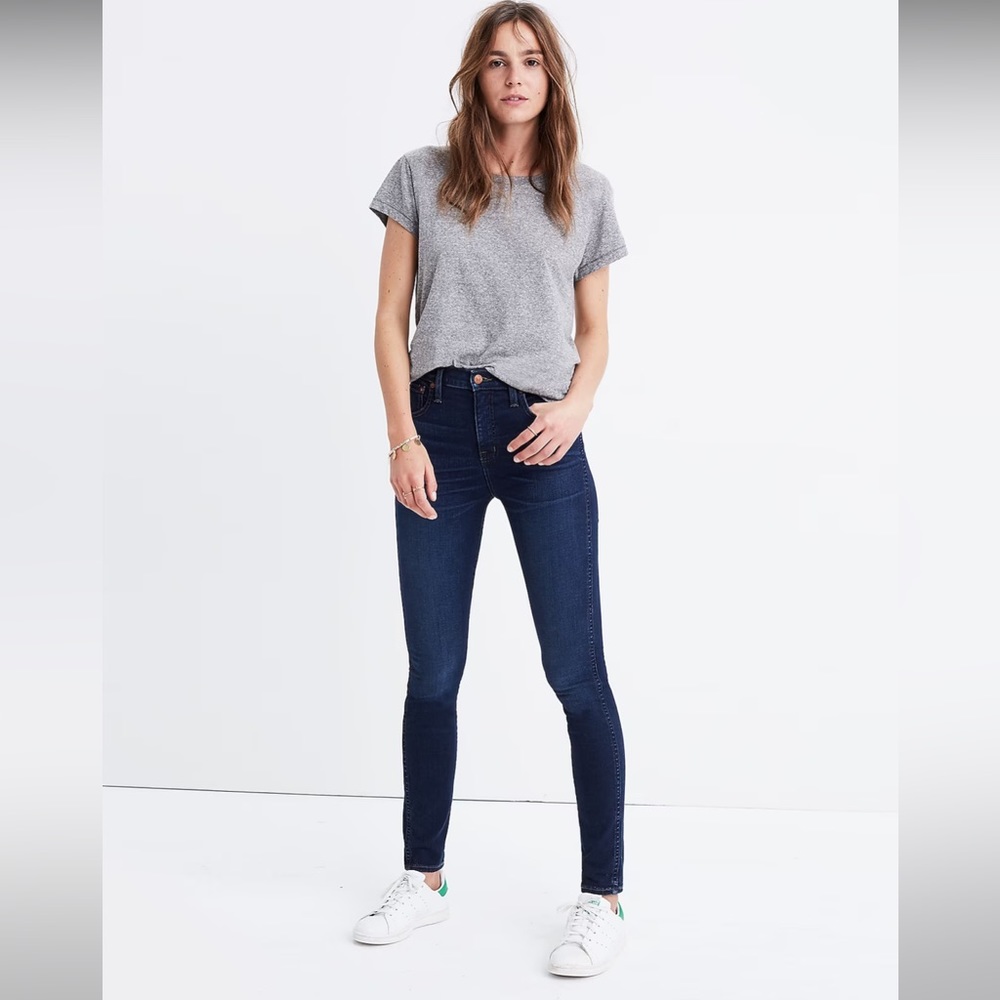 Madewell 10” High Rise Skinny Jeans in Hayes Wash